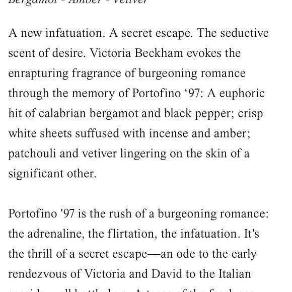 Victoria Beckham Portofino ‘97 2ml glass atomizer EDP sample - Picture 7 of 7